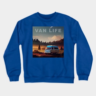 Van Life Camper RV Outdoors in Nature Crewneck Sweatshirt